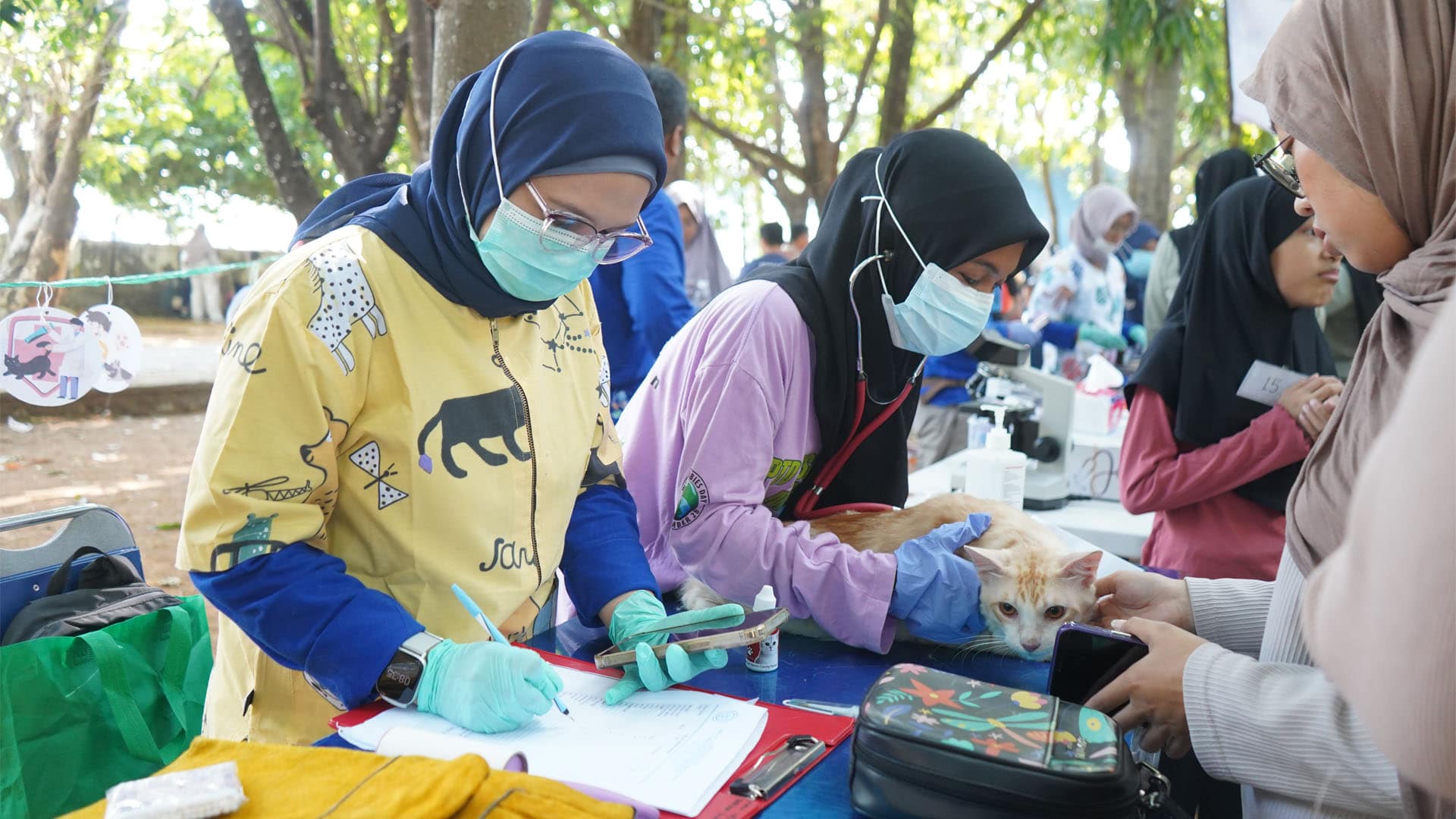 Vaksinasi Rabies Gratis di Hutan Kota Maros