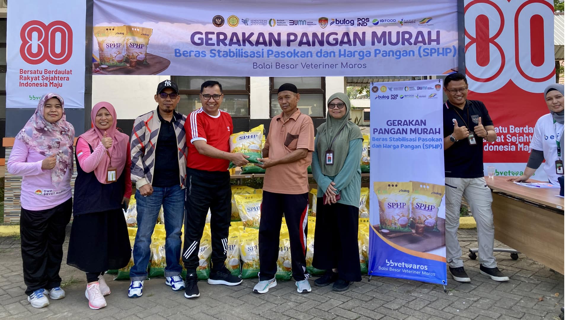 BBVet Maros Gelar Gerakan Pangan Murah, Dukung Stabilitas Harga Beras