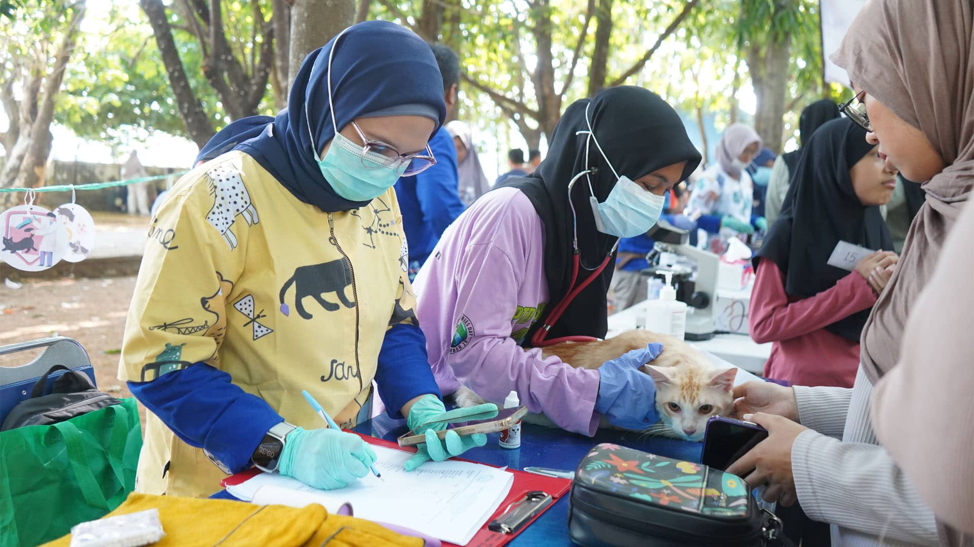 Vaksinasi Rabies Gratis di Hutan Kota Maros